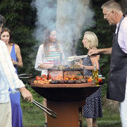 Arteflame Classic 40″ — Round Base Flat-Top Grill & Fire Bowl (CORTEN Steel)