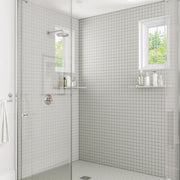 Restore Ash Gray 12 in. x 12 in. Matte Ceramic Mosaic Tile (10 sq. ft./Case)