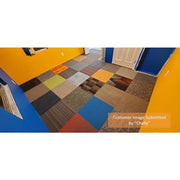 Versatile - Assorted - Multi-Colored Commercial/Residential 24 x 24 in. Peel and Stick Carpet Tile Square (40 sq. ft.)