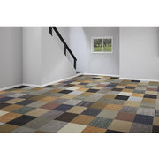Versatile - Assorted - Multi-Colored Commercial/Residential 24 x 24 in. Peel and Stick Carpet Tile Square (40 sq. ft.)