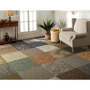 Versatile - Assorted - Multi-Colored Commercial/Residential 24 x 24 in. Peel and Stick Carpet Tile Square (40 sq. ft.)