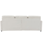Cozy Upholstered 3-Seater Sofa with Plush Double Cushion and Ergonomic Design