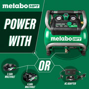 Metabo HPT EC36DAQ4M 36V MultiVolt 2 Gallon Cordless Compressor