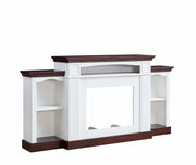 Farmhouse Style Fireplace TV Stand for 70-inch TV