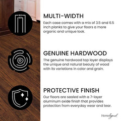 Barrett Distressed Hickory 3/8 in. T x 3.5 in. W Engineered Click Hardwood Flooring (26.3 sqft/case)