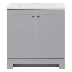 Glacier Bay Pearl Gray Single Sink Vanity