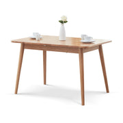 Natural Solid Oak Round Corner Dining Table