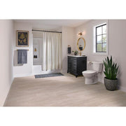 Beige Oak 3 MIL x 6 in W x 36 in L Peel and Stick Water Resistant Vinyl Tile Flooring (36 sq. ft./ctn)