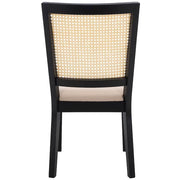 Margo Black/Beige 16.8 in. Rattan Dining Chair (Set of 2)