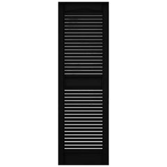 Builders Edge Vinyl Louver Shutters