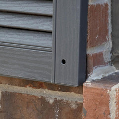 Builders Edge Vinyl Louver Shutters