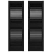 Builders Edge Vinyl Louver Shutters
