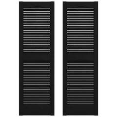 Builders Edge Vinyl Louver Shutters