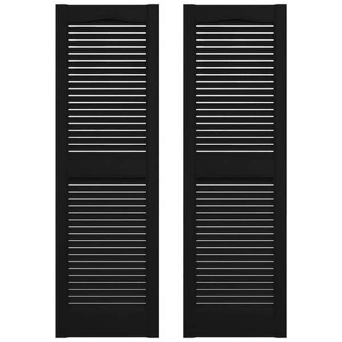 Builders Edge Vinyl Louver Shutters