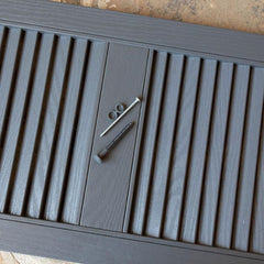 Builders Edge Vinyl Louver Shutters