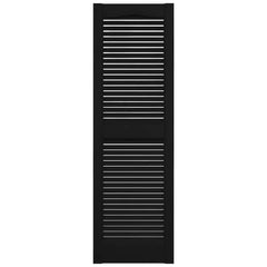 Builders Edge Vinyl Louver Shutters