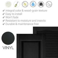 Builders Edge Vinyl Raised Shutters