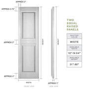 Builders Edge Bold Vinyl Shutters