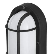 8.3 in. Black Integrated LED Outdoor Bulkhead Light with CCT Adjustable White Light from 3000K, 4000K, 5000K