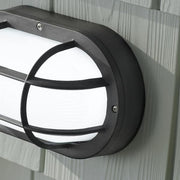 8.3 in. Black Integrated LED Outdoor Bulkhead Light with CCT Adjustable White Light from 3000K, 4000K, 5000K