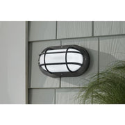 8.3 in. Black Integrated LED Outdoor Bulkhead Light with CCT Adjustable White Light from 3000K, 4000K, 5000K