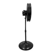 20 in. Oscillating Pedestal Fan with Adjustable Height in Black
