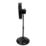 20 in. Oscillating Pedestal Fan with Adjustable Height in Black