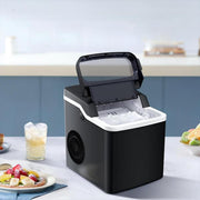 9.37 in. 26 lbs. Bullet Ice Clear Ice Countertop Ice Maker, 2 Ice Cube Sizes Available, Automatic Cleaning in Black