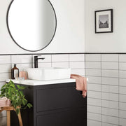 Restore Black 1/2 in. x 12 in. Glazed Ceramic Jolly Trim Tile (0.04 sq. ft./each)