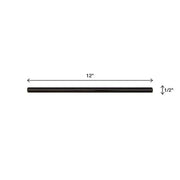 Restore Black 1/2 in. x 12 in. Glazed Ceramic Jolly Trim Tile (0.04 sq. ft./each)