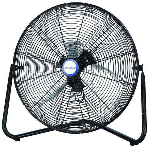 18 in. 3-Speed High Velocity Heavy Duty Metal Industrial Floor Fans Oscillating Quiet for Outdoor/Indoor, Black