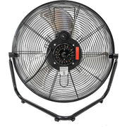 18 in. 3-Speed High Velocity Heavy Duty Metal Industrial Floor Fans Oscillating Quiet for Outdoor/Indoor, Black