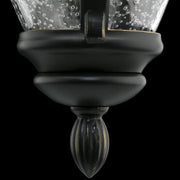 Wilkerson 14.13 in. 1-Light Black Outdoor Wall Lantern Sconce