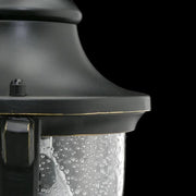 Wilkerson 14.13 in. 1-Light Black Outdoor Wall Lantern Sconce