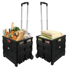 Portable 18 in. Plastic Utility Cart