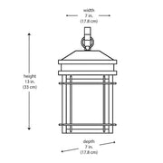 Broward 13 in. 1-Light Black Outdoor Hardwired Wall Lantern Sconce Light Fixture with Clear Glass