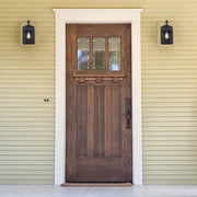 Broward 13 in. 1-Light Black Outdoor Hardwired Wall Lantern Sconce Light Fixture with Clear Glass