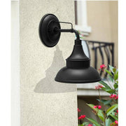 Wetherby 11 in. Black Barn Outdoor Wall Light Sconce