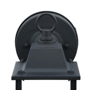 8.375 in. Black Integrated LED Outdoor Line Voltage Wall Sconce