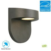 6.1 in. Black Integrated LED Hardwired Outdoor Wall Light Lantern Sconce with Frosted Glass