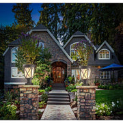 Ravencrest 120 Lumens Black Outdoor Solar Post Lantern