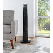 40 in. 3 Speed Remote Control Oscillating Tower Fan in Black