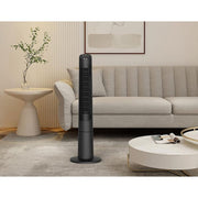 40 in. 3 Speed Remote Control Oscillating Tower Fan in Black