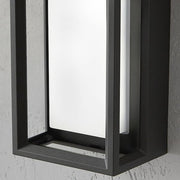 Rockwood 14.93 in. Black Modern Integrated LED Color Changing Outdoor Wall Light Sconce (1-Pack) Powered by Hubspace