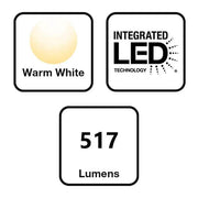 Mauvo Canyon 11 in. Black Dusk to Dawn Small LED Outdoor Wall Light Fixture Porch Sconce with Seeded Glass