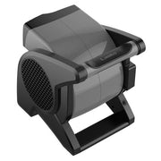 11.2 in. 3 Speeds Blower Fan in Gray with Carry Handle, Circuit Breaker, Power Outlets, High Velocity Utility Pivoting