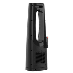 Bladeless 1500W 28 in. Black Electric Oscillating Tower Ceramic Space Heater with Remote Control and Digital Display