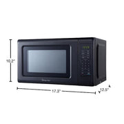 17.3 in. W, 0.7 cu. ft. Countertop Microwave in Black with 700-Watt Cooking Power