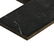 Restore Black Marble 12 in. x 12 in. Glazed Ceramic Brick Joint Mosaic Tile (0.83 sq. ft./Each)