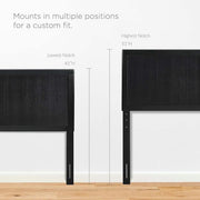 Robbie in Black Full Wood Headboard